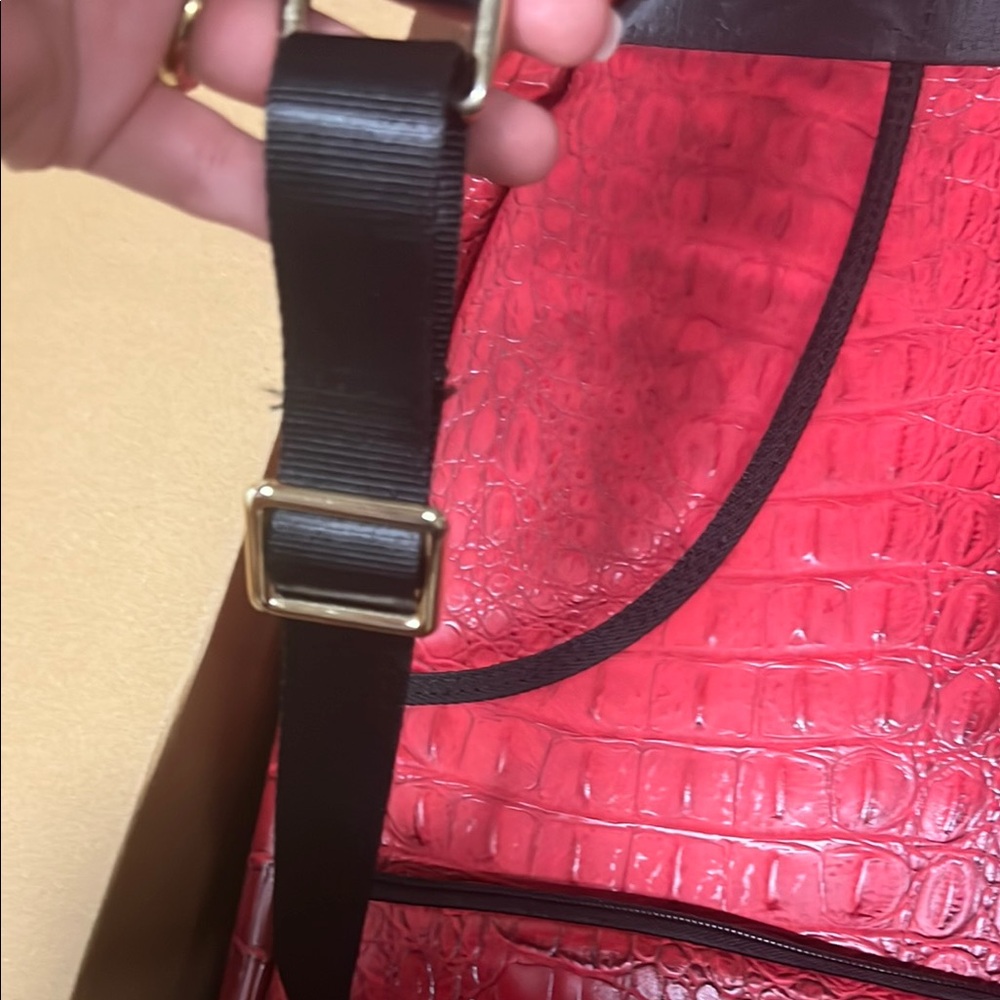 Zara Red Studded Backpack - Picture 10 of 12